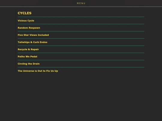 cycles-menu screenshot