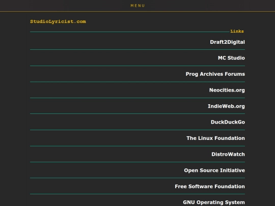 links screenshot