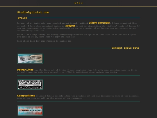 lyrics screenshot