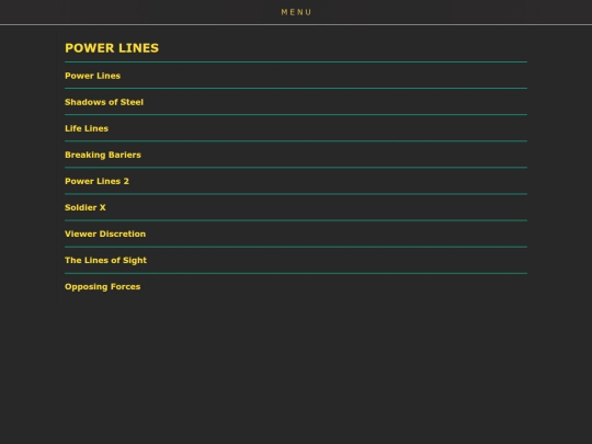 power-lines-menu screenshot