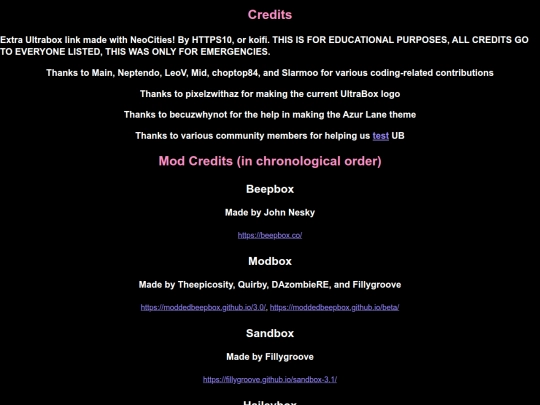 credits screenshot