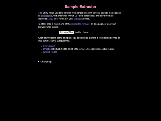 sample_extractor screenshot