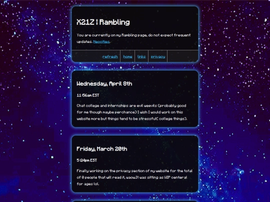 rambling screenshot