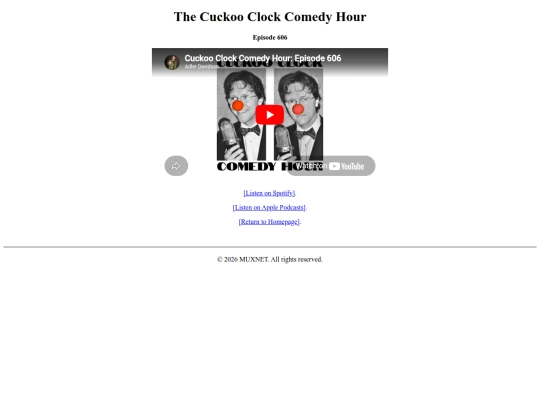 pages/cuckooclockcomedyhour screenshot