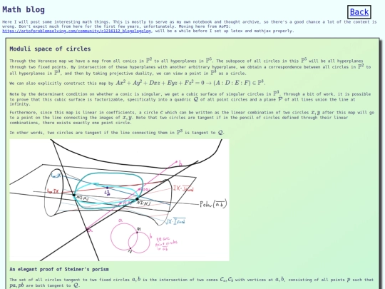 mathblog screenshot