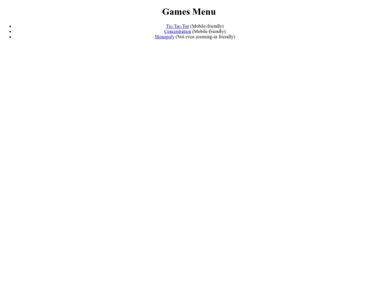 games screenshot