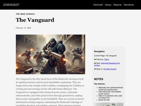 heimveld/war_council/vanguard screenshot