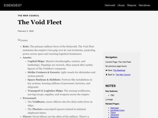heimveld/war_council/void_fleet screenshot