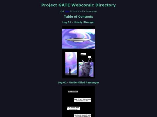 projectgate/webcomic/readdirectory screenshot