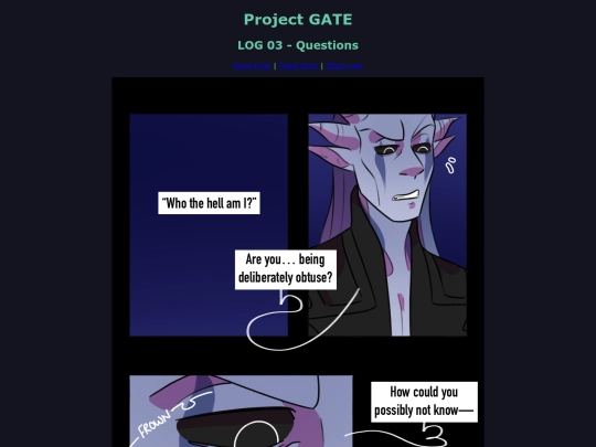 projectgate/webcomic/readlog3 screenshot