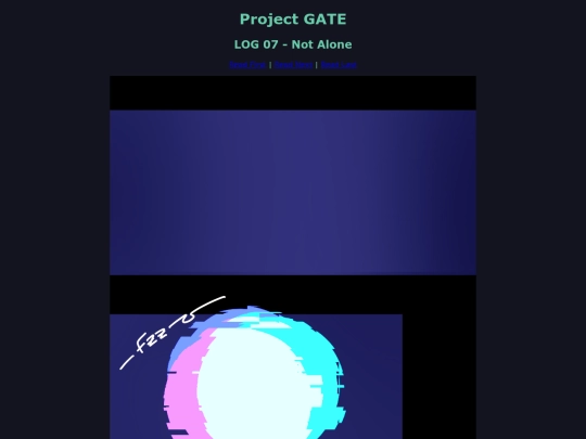 projectgate/webcomic/readlog7 screenshot