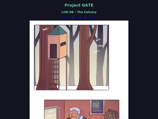 projectgate/webcomic/readlog8 screenshot