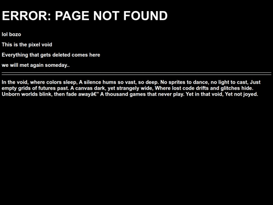 not_found screenshot