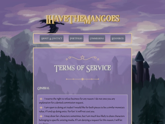 commissions/terms-of-service screenshot