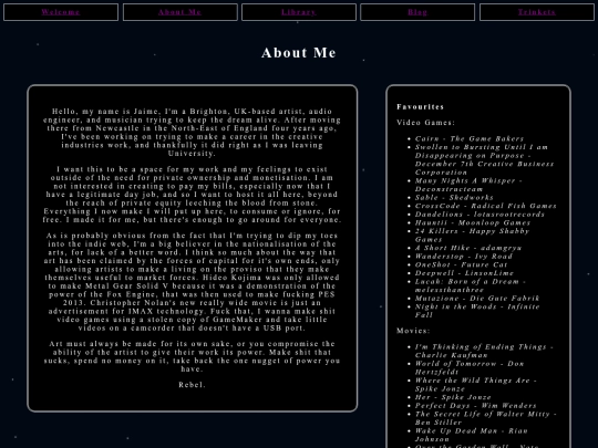 About-Me screenshot