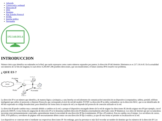 Amarillo/direccion-ip screenshot