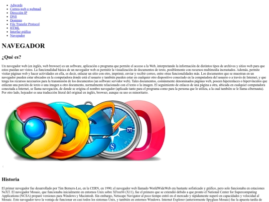 Amarillo/navegador screenshot