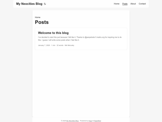 posts/page/1 screenshot