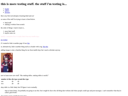testing screenshot