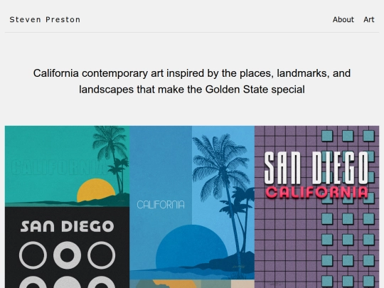 pages/california screenshot