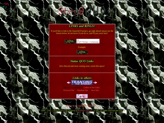links screenshot