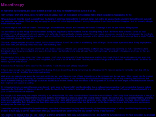 厨二の日記/misanthropy screenshot