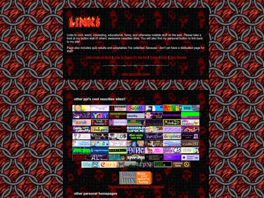 links screenshot