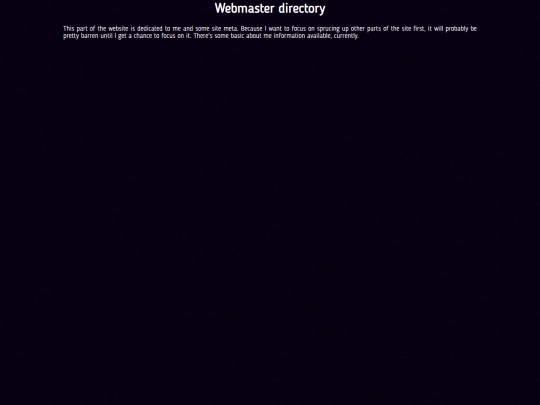 webmaster/main screenshot
