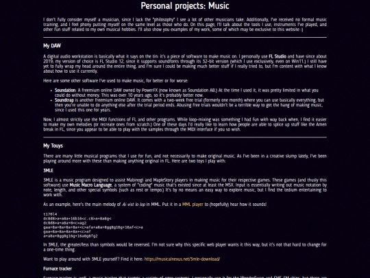 webmaster/music-old screenshot