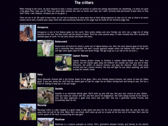 webmaster/pets screenshot