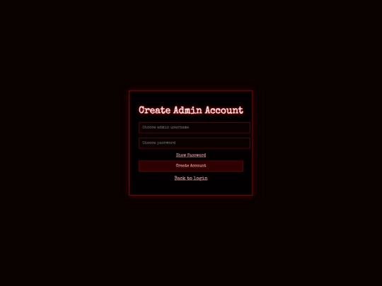 admin-create screenshot