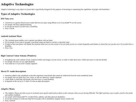 AdaptiveTechnology screenshot