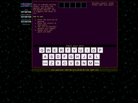 wordle-solver screenshot