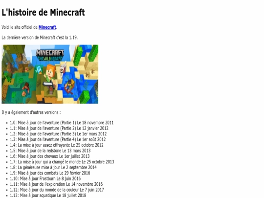 index screenshot