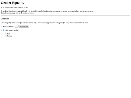 Gender screenshot