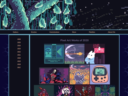 web pages/2020 gallery screenshot
