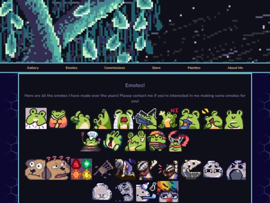 web pages/emotes gallery screenshot