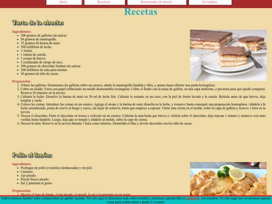 Proyecto/recetas screenshot