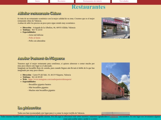 Proyecto/restaurantes screenshot