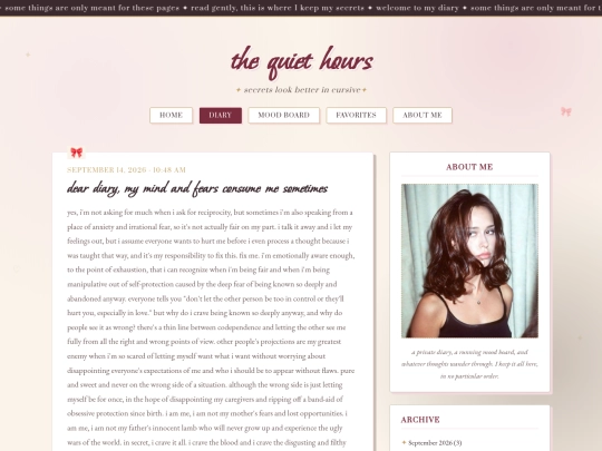 diary screenshot