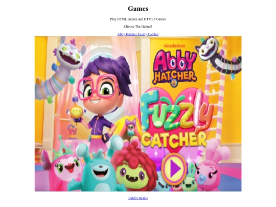 Page/Pages/GamesPage/Games screenshot