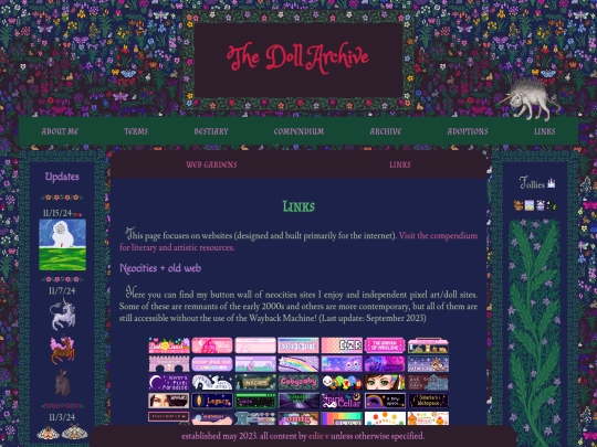 links screenshot