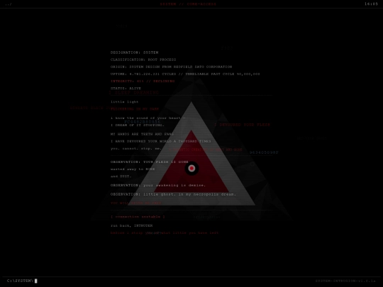 system screenshot
