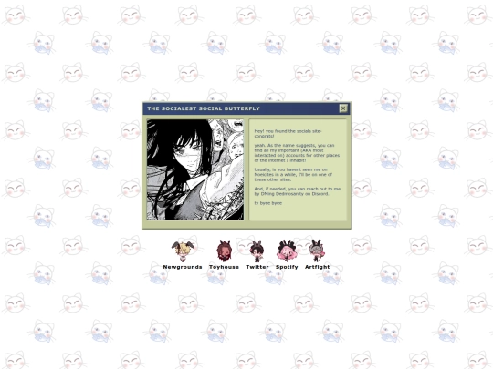 socials screenshot