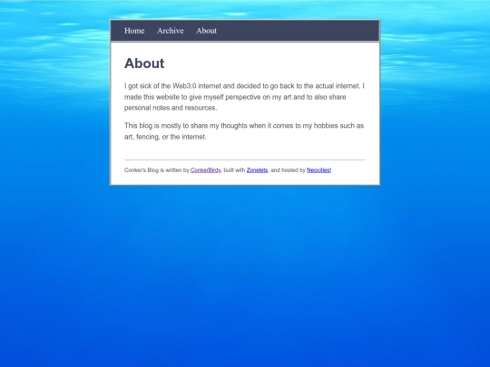 Blog/about screenshot