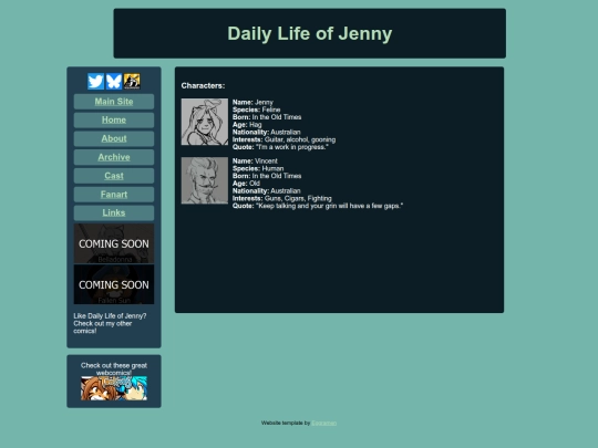 Daily Life of Jenny/Cast screenshot