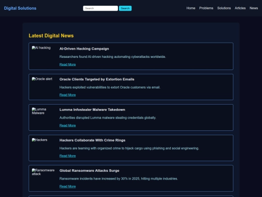 News screenshot