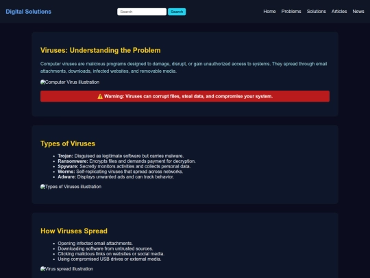 Viruses screenshot
