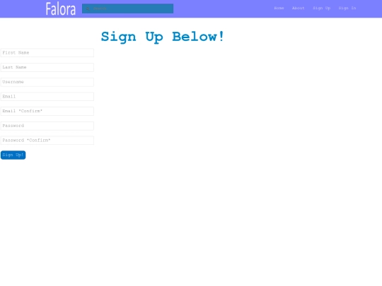signup screenshot