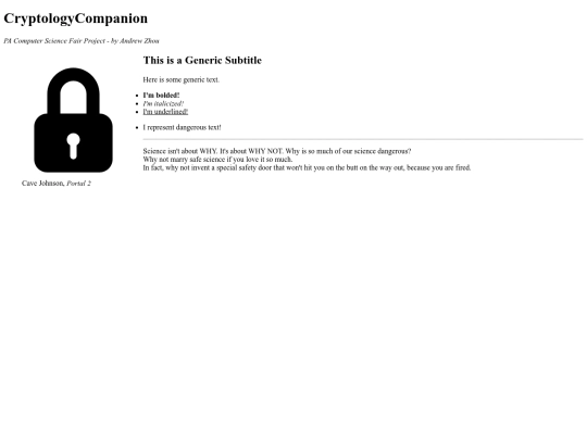 test screenshot